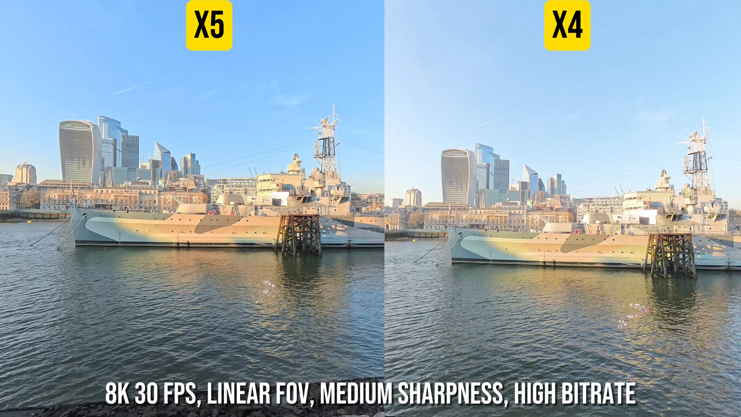 So sánh hình ảnh X5 và X4 vào điều kiện sáng ban ngày